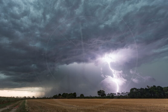 Orage violent dans le Rhône