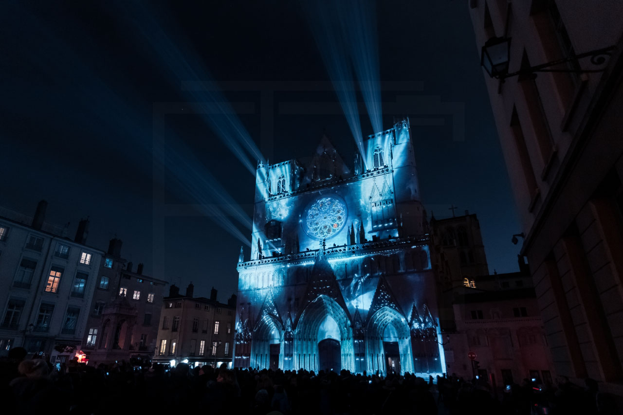 Cathédrale Saint-Jean - Fêtes des lumières 2019 - Lyon copie