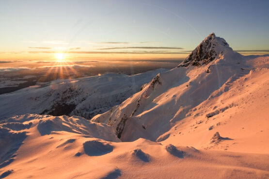 Coucher de soleil depuis le Massif du Sancy