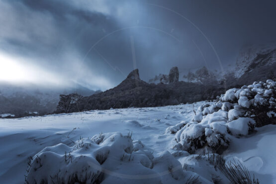 Ambiance mystique dans Chaudefour en Hiver