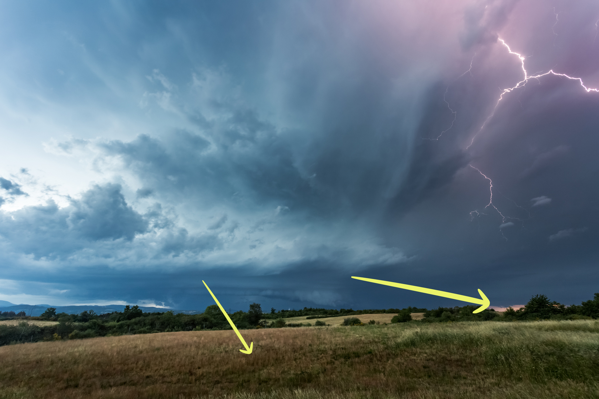 Installation de prise de vue pour timelapse d'orage