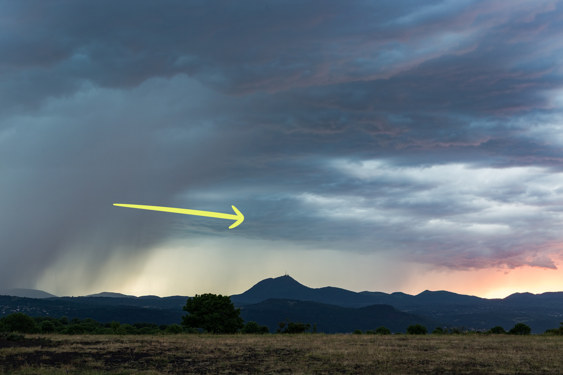 Installation de prise de vue pour timelapse d'orage